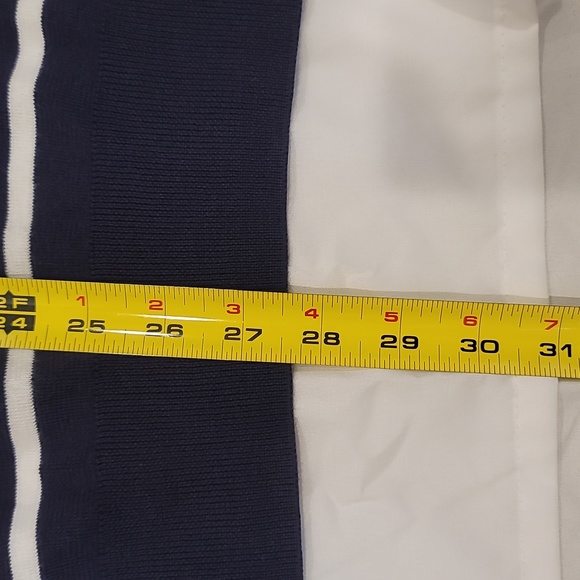 Polo Ralph Lauren Navy Orange Logo Striped Cotton Knit Sweater Men’s Large L - Picture 7 of 7